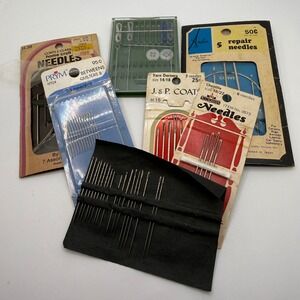 Vintage Assorted Sewing Needles Lot